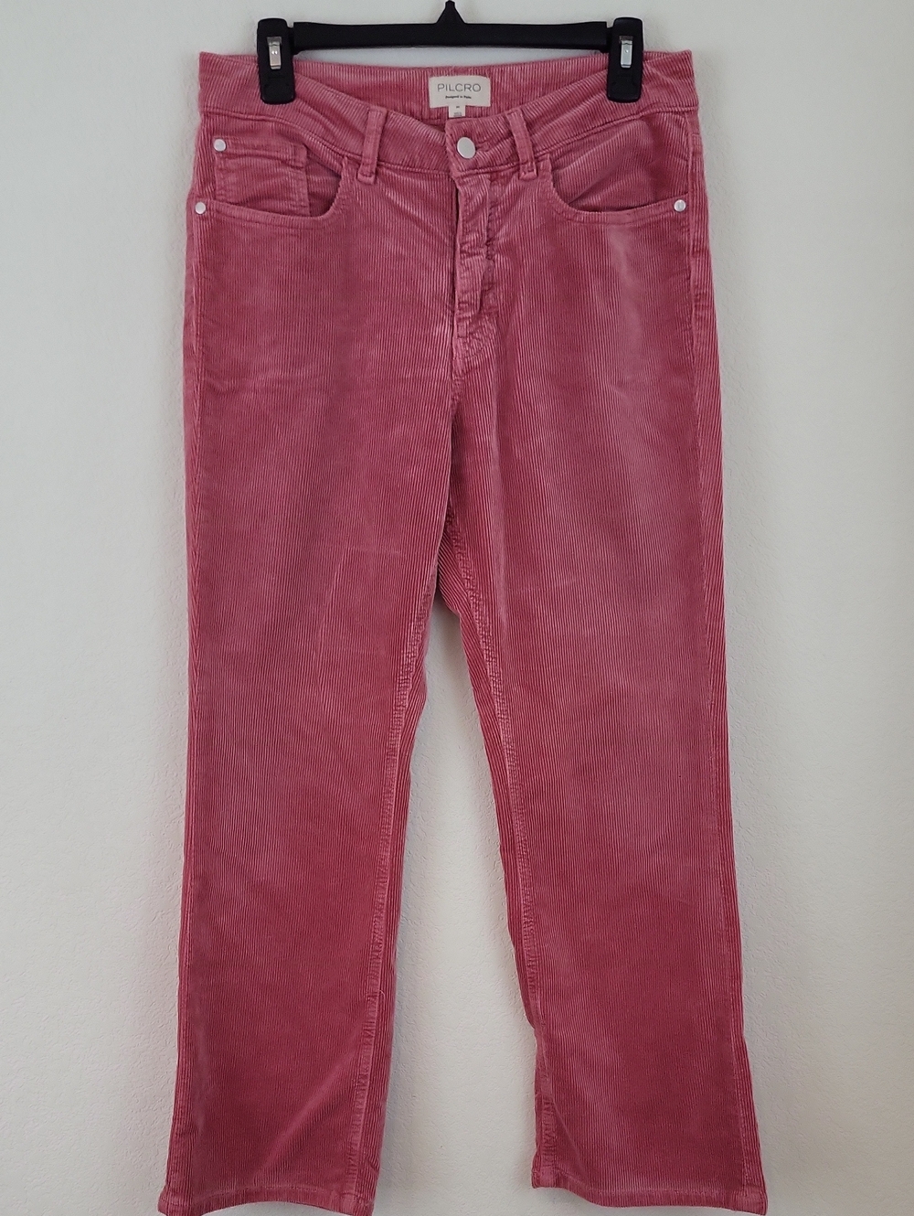 Pilcro Anthropologie Dusty Rose Corduroy Pants Size 30 - Picture 2 of 7